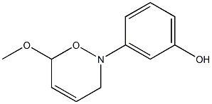 3-[(3,6-Dihydro-6-methoxy-2H-1,2-oxazin)-2-yl]phenol Struktur