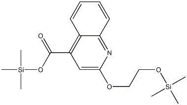 2-(2-Trimethylsilyloxyethoxy)-4-quinolinecarboxylic acid trimethylsilyl ester Struktur