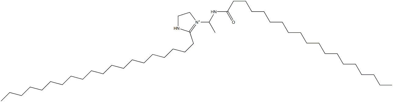 2-Icosyl-1-[1-(nonadecanoylamino)ethyl]-1-imidazoline-1-ium Struktur