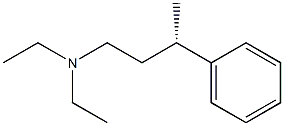 [S,(+)]-N,N-Diethyl-3-phenyl-1-butanamine Struktur