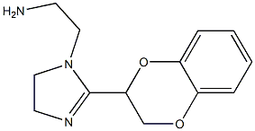 1-(2-Aminoethyl)-2-[(2,3-dihydro-1,4-benzodioxin)-2-yl]-4,5-dihydro-1H-imidazole Struktur