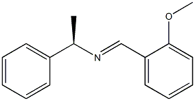 (R)-N-(2-Methoxybenzylidene)-1-phenylethanamine Struktur