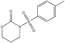 3-(4-Methylphenylsulfonyl)-tetrahydro-2H-1,3-oxazin-2-one Struktur