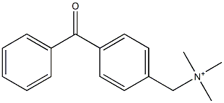 4-Benzoylbenzyltrimethylaminium Struktur