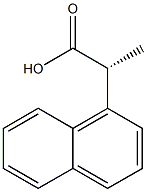 [R,(-)]-2-(1-Naphtyl)propionic acid Struktur