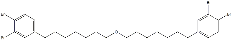 3,4-Dibromophenylheptyl ether Struktur