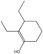 2,3-Diethyl-1-cyclohexen-1-ol Struktur