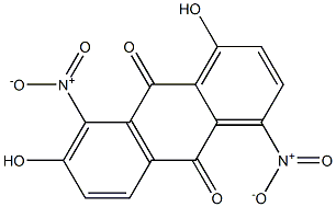 1,7-Dihydroxy-4,8-dinitroanthraquinone Struktur