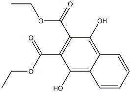 1,4-Dihydroxynaphthalene-2,3-dicarboxylic acid diethyl ester Struktur