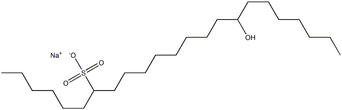 16-Hydroxytricosane-7-sulfonic acid sodium salt Struktur