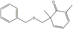 2,6-Dimethyl-6-[benzyloxymethyl]-2,4-cyclohexadien-1-one Struktur