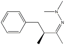 [S,(+)]-3-Methyl-4-phenyl-2-butanone dimethylhydrazone Struktur