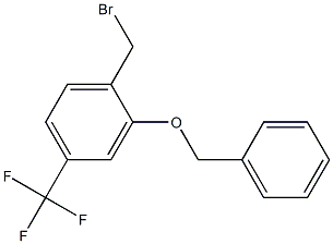 2-Benzyloxy-1-bromomethyl-4-trifluoromethyl-benzene Struktur