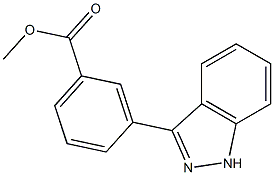 METHYL 3-(1H-INDAZOL-3-YL)BENZOATE Struktur