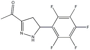 1-(5-(PERFLUOROPHENYL)-4,5-DIHYDRO-1H-PYRAZOL-3-YL)ETHANONE Struktur