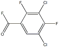 2,4-Difluoro-3,5-dichlorobenzoyl fluoride Struktur