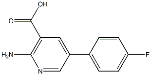 2-Amino-5-(4-fluorophenyl)nicotinic acid Struktur