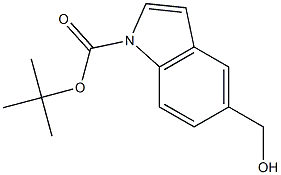 1-Boc-5-Hydroxymethylindole Struktur