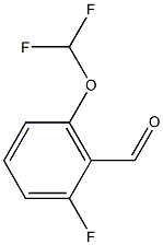 6-(Difluoromethoxy)-2-fluorobenzaldehyde Struktur