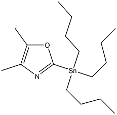 4,5-Dimethyl-2-(tributylstannyl)-oxazole Struktur