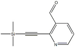 2-[(Trimethylsilyl)eth-1-ynyl]nicotinaldehyde Struktur