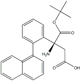 Boc-(S)- 3-Amino-3-(2-naphthylphenyl)-propionic acid Struktur