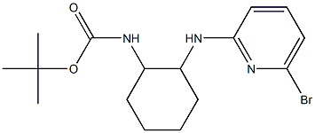 [2-(6-Bromo-pyridin-2-ylamino)-cyclohexyl]-carbamic acid tert-butyl ester Struktur