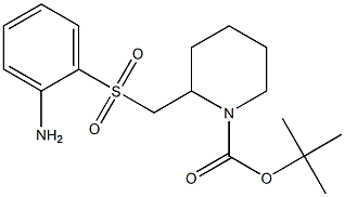 2-(2-Amino-benzenesulfonylmethyl)-piperidine-1-carboxylic acid tert-butyl ester Struktur