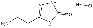 5-(2-aminoethyl)-2,4-dihydro-3H-1,2,4-triazol-3-one HCl Struktur