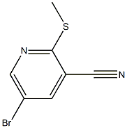 5-bromo-2-(methylthio)pyridine-3-carbonitrile Struktur