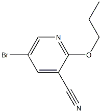 5-bromo-2-propoxypyridine-3-carbonitrile Struktur