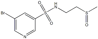 5-broMo-N-(2-(Methylsulfinyl)ethyl)pyridine-3-sulfonaMide Struktur