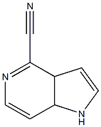 3a,7a-dihydro-1H-pyrrolo[3,2-c]pyridine-4-carbonitrile Struktur