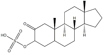 Etiocholanolone sulfate Struktur