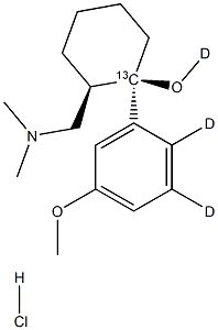 Tramadol-13C, D3 HCl Struktur