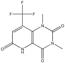 1,5-Dihydro-1,3-dimethyl-8-(trifluoromethyl)pyrido[3,2-d]pyrimidine-2,4,6(3H)-trione Struktur