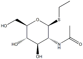 Ethyl 2-acetamido-2-deoxy-b-D-thioglucopyranoside Struktur