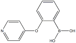 (2-(pyridin-4-yloxy)phenyl)boronic acid Struktur