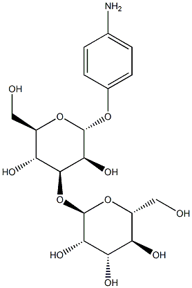 4-Aminophenyl 3-O-(a-D-mannopyranosyl)-a-D-mannopyranoside Struktur