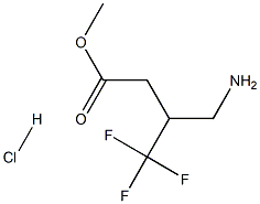 methyl 3-(aminomethyl)-4,4,4-trifluorobutanoate hydrochloride Structure