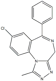 Alprazolam EP Impurity H Struktur