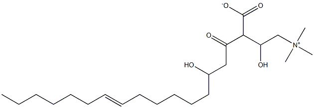 3-Hydroxy-9-hexadecenoyl-L-carnitine Struktur