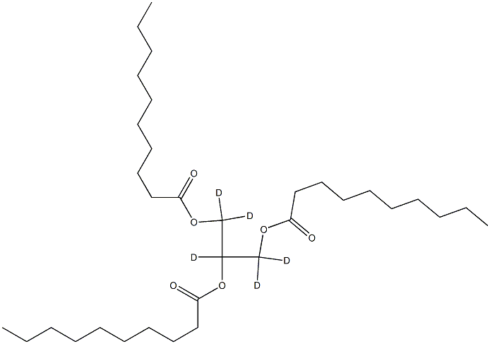 Tricaprin-d5 Struktur