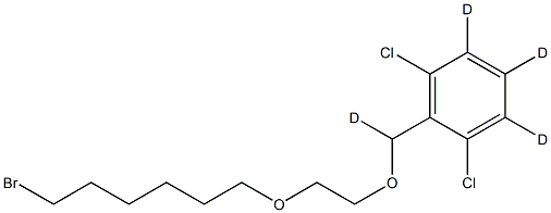 2-[2-(6-Bromohexyloxy)ethoxymethyl]-1,3-dichlorobenzene-d4 Struktur