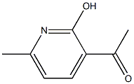 1-(2-Hydroxy-6-methyl-pyridin-3-yl)-ethanone Struktur