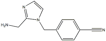 4-(2-AMINOMETHYL-IMIDAZOL-1-YLMETHYL)-BENZONITRILE Struktur