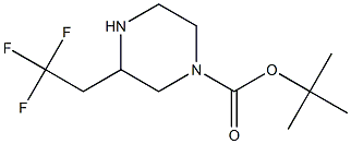 3-(2,2,2-TRIFLUORO-ETHYL)-PIPERAZINE-1-CARBOXYLIC ACID TERT-BUTYL ESTER Struktur