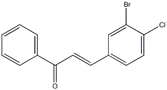 3Bromo-4-ChloroChalcone Struktur