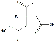 Sodium dihydrogen citrate Struktur