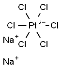 Sodium hexachloroplatinate(IV) Struktur